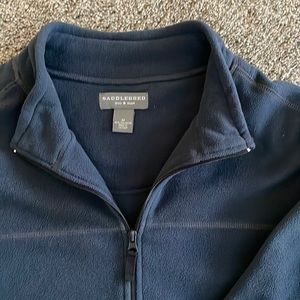 Saddlebred Big Man quarter zip pull over size XXL navy blue